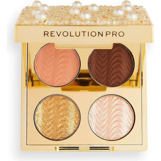 Pro, Ultimate, Eye Quad, Eyeshadow Palette, Diamonds and Pearls, 4 Shades, 3.2g