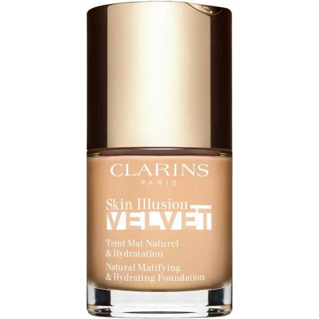 Clarins Skin Illusion Velvet Matt flytande foundation med vårdande effekt Skugga 103N 30 ml