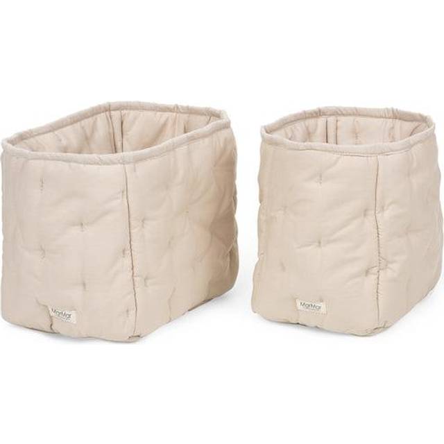 MarMar Copenhagen - Nursery Storage Bags - Förvaringslåda för barn - Grey Sand - Small W:15 x L:21 x H:20 cm / Large W:17 x L:25 x H:20 cm