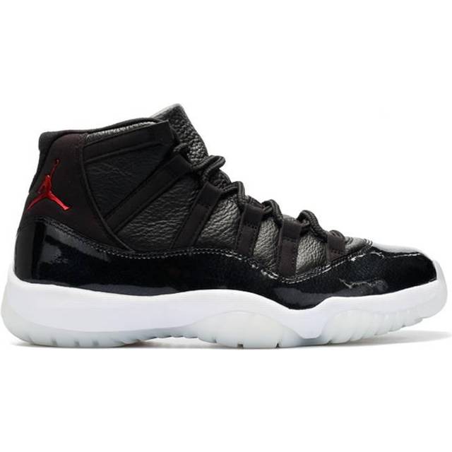 Red and black air jordan 11 on sale