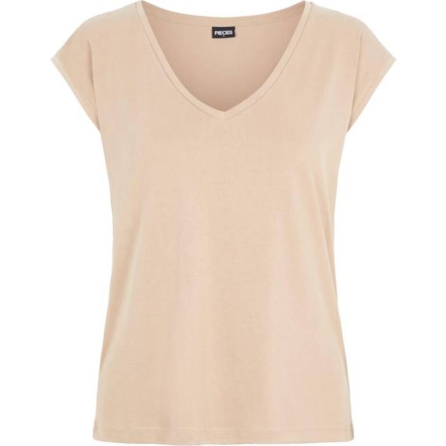 PIECES Dam PCKAMALA Tee NOOS BC T-shirt, Silver Mink, XS