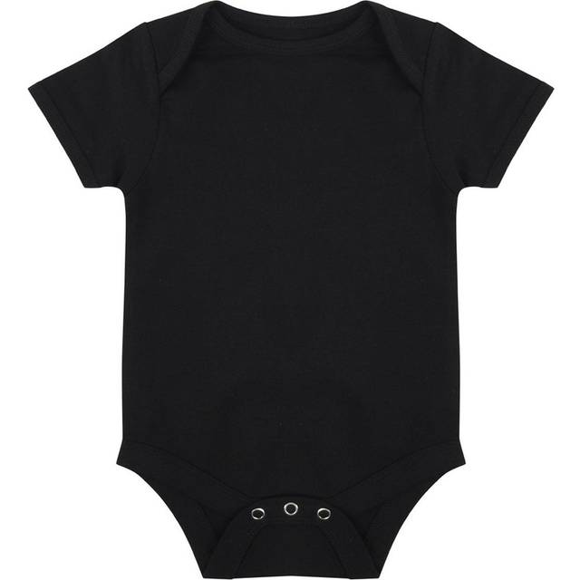 Larkwood Essential Short Sleeve Baby Bodysuit LW500 Black 12-18 Months