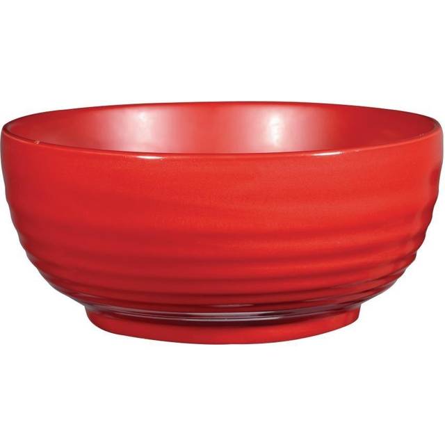 Art de Cuisine Red Glaze Ripple Bowls Large (Pack of 4)