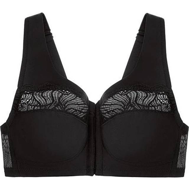 Glamorise MagicLift-bh med naturlig form, trådlös, dam, #1210, Svart, 120J