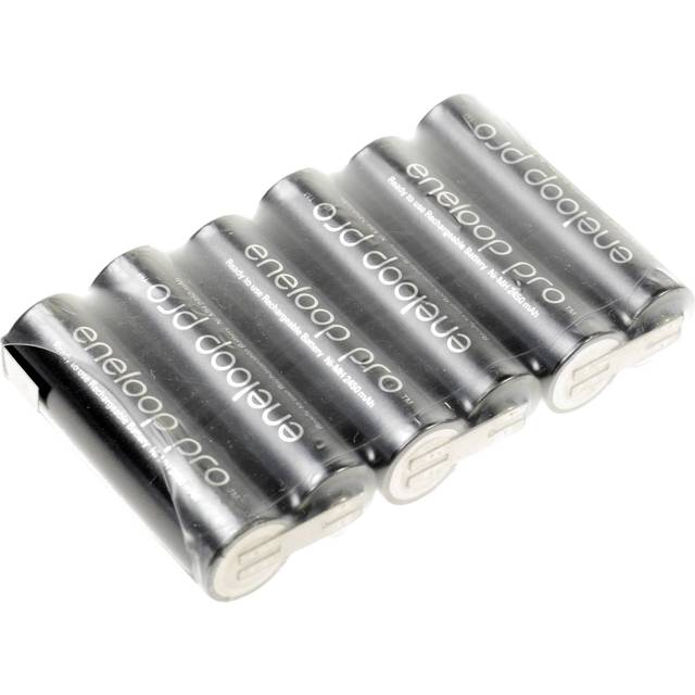 Panasonic eneloop Pro Reihe F1x6 Batteripack Antal celler: 6 Batteristorlek: AA (R6) Z-lödfana NiMH 7.2 V 2450 mAh