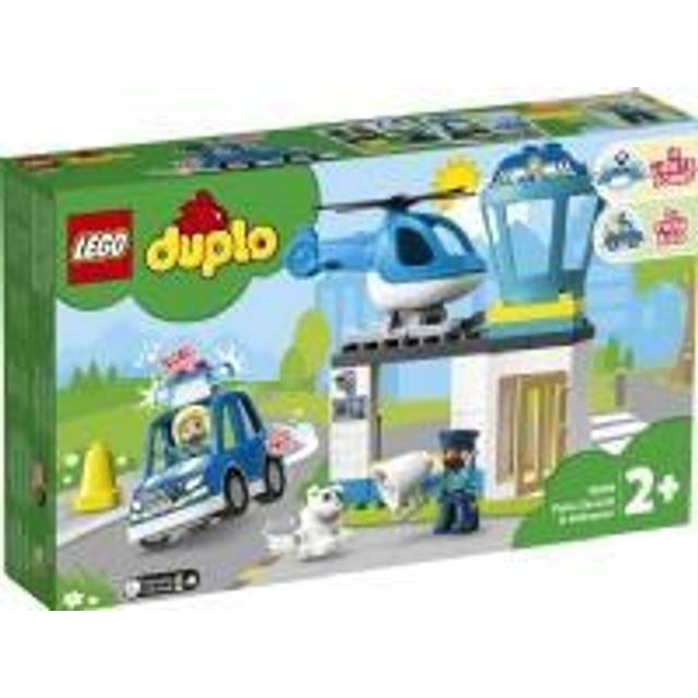 LEGO Duplo Police Station & Helicopter 10959 - Legetøj til 1 årig - TIl den lille