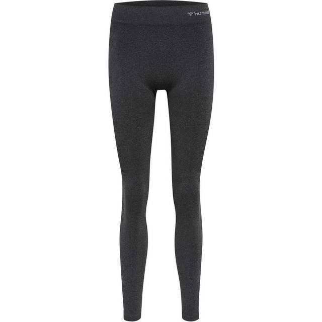 Hummel Seamless Mid Waist Tights – Black Melange