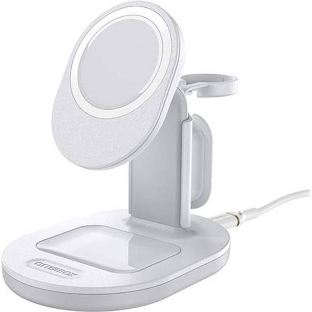 Otterbox 3-in-1 Charging Station for MagSafe - laddstation - Vit