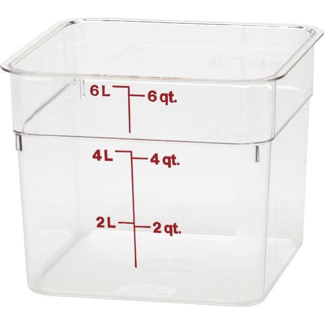 Cambro Polycarbonate Clear Storplus Container 215 x 215 x D185mm (Each)