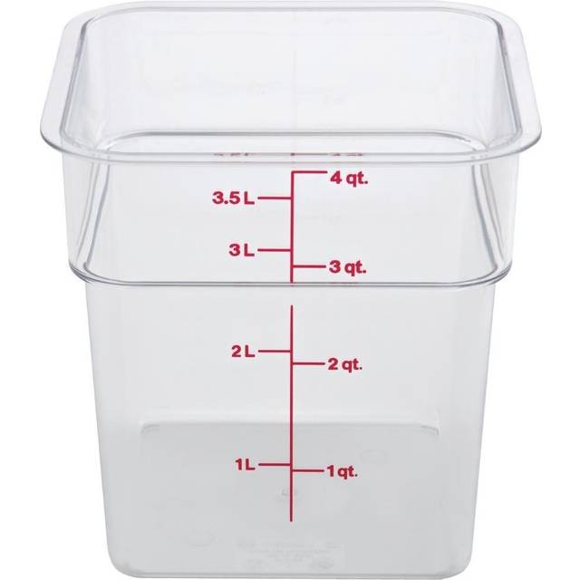 Cambro Square Polycarbonate Food Storage Container 3.8 Ltr