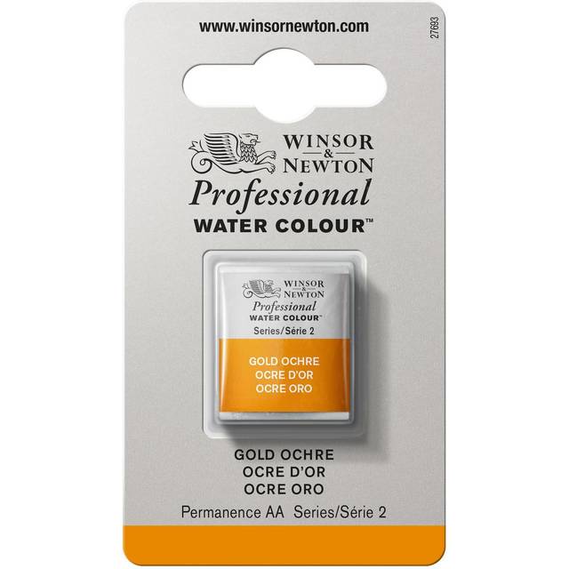 Winsor & Newton Professional Watercolour Half Pan Gold Ochre