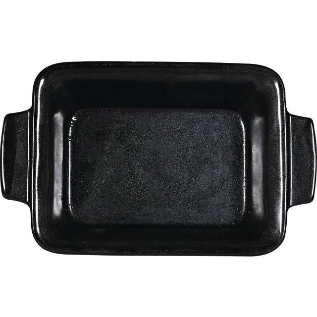 Churchill Black Igneous Stoneware Rectangle Dish 170mm (Pack of 6)