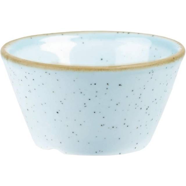 Churchill Stonecast X Squared Sauce Dish Duck Egg Blue 3oz (Pack of 12)