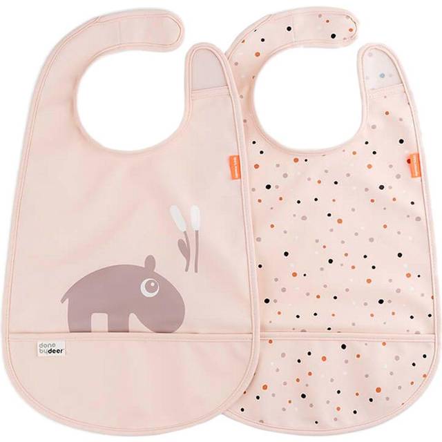 Done by deer Ozzo bibs with Velcro 2-pack Powder