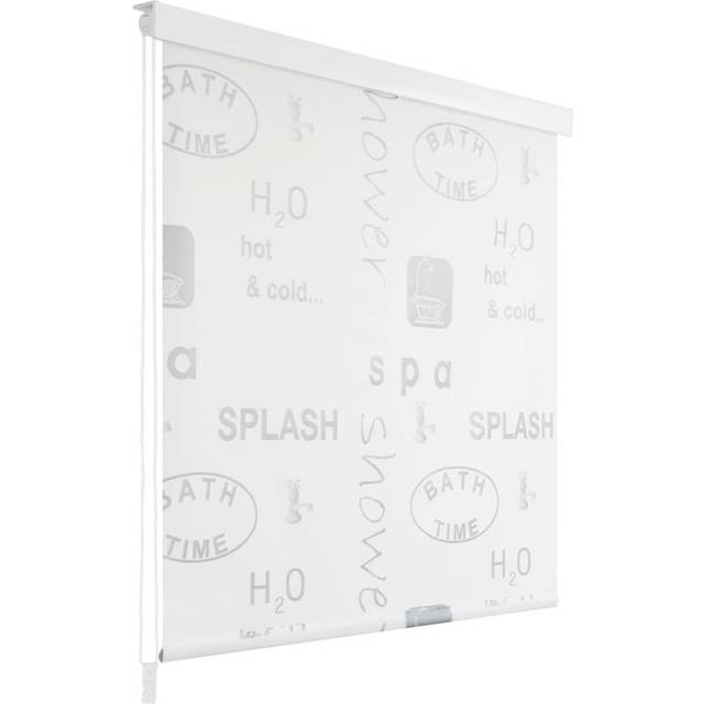 vidaXL Shower Curtain Roller Blind 120x240cm Splash Bathroom Divider Panel