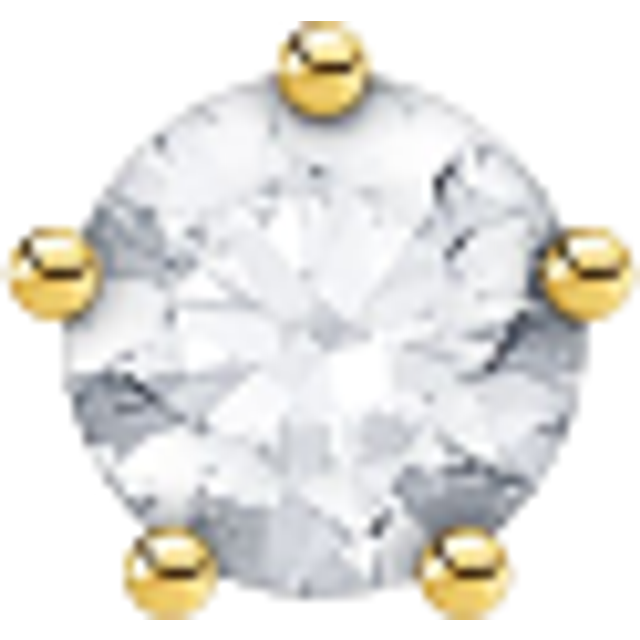Thomas Sabo Single ear stud white stone gold white H2135-414-14 - yellow gold-coloured/white - one size