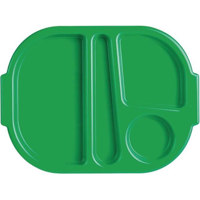 Olympia Kristallon Small Polycarbonate Compartment Food Trays Blue 322mm - blue