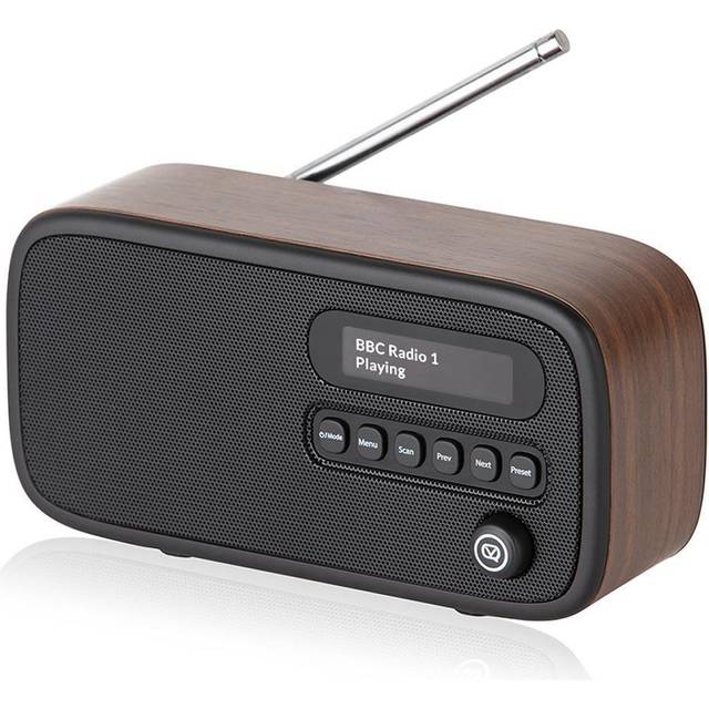 VQ Dexter DAB/DAB+ Digital & FM Radio - Walnut, Brown