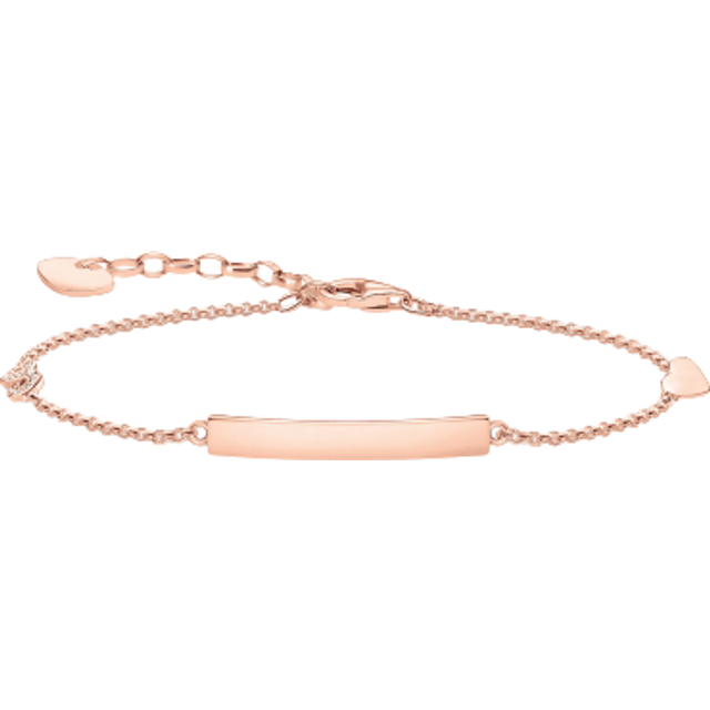 THOMAS SABO Rose Gold Plated Classic Heart & Infinity Bracelet A1976-416-40-L19V