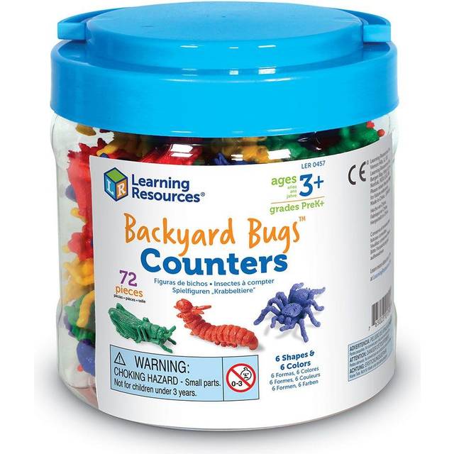Learning Resources Backyard Bugs Counters Education Toys for Kids - Set of 72
