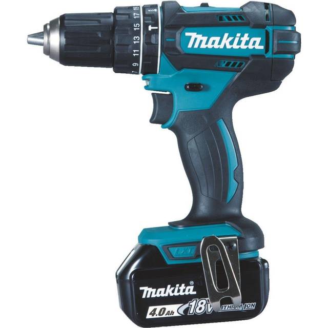 Makita DHP482RMJ 18v LXT Combi Hammer Drill - 2 x 4.0ah Batteries + Charger