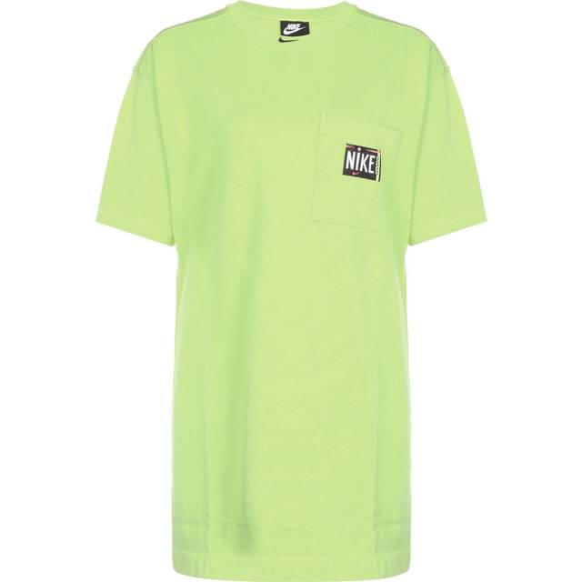 Nike, Short Dresses, female, Green, M, Ghost Green/Black Sportswear Wash Dress