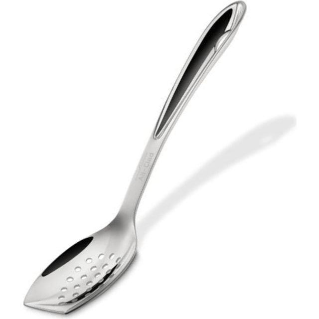 All-Clad Specialty Stainless Steel Kitchen Gadgets Slotted Spoon Kitchen Tools  Kitchen Hacks Silver