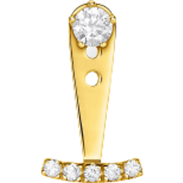 Thomas Sabo Single ear stud white stones gold white H2152-414-14 - yellow gold-coloured/white - one size