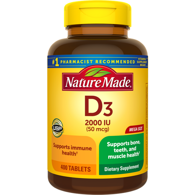 Nature Made  Vitamin D3  Mega Size  400 Tablets
