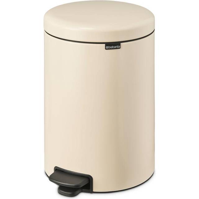 Brabantia Newicon Pedal Bin, 20L - Soft Beige, Brown