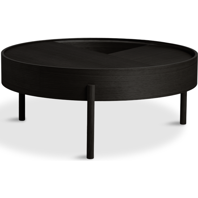 Woud - Arc Sofa Table Ø89 Black Ash