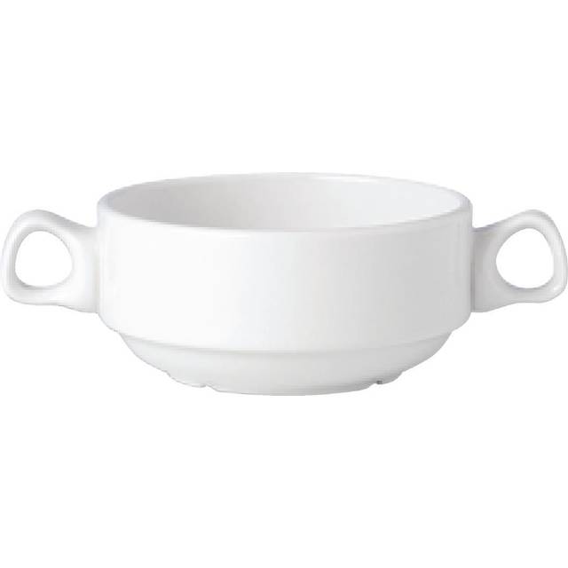 Steelite Simplicity White Stacking Soup Cup Handled 28.5cl (1 x 36)