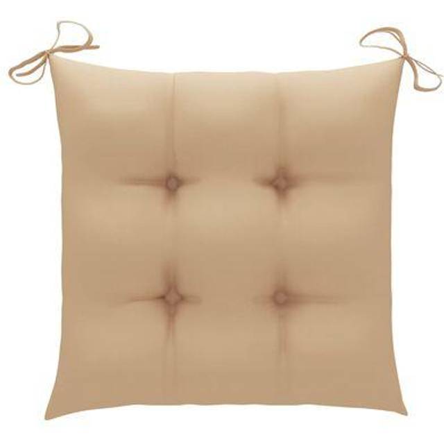 stolehynder 4 stk. 40x40x7 cm oxfordstof beige