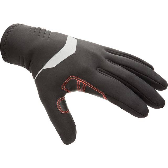 Adult Sailing 1 mm Neoprene Gloves With 2 Fingers Cut 900 Black - Smoked Black/flame Red