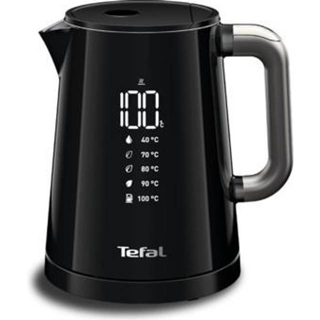 Tefal Smart’n Light KO854830 Elektrisk vattenkokare, 1 l - Matsvart