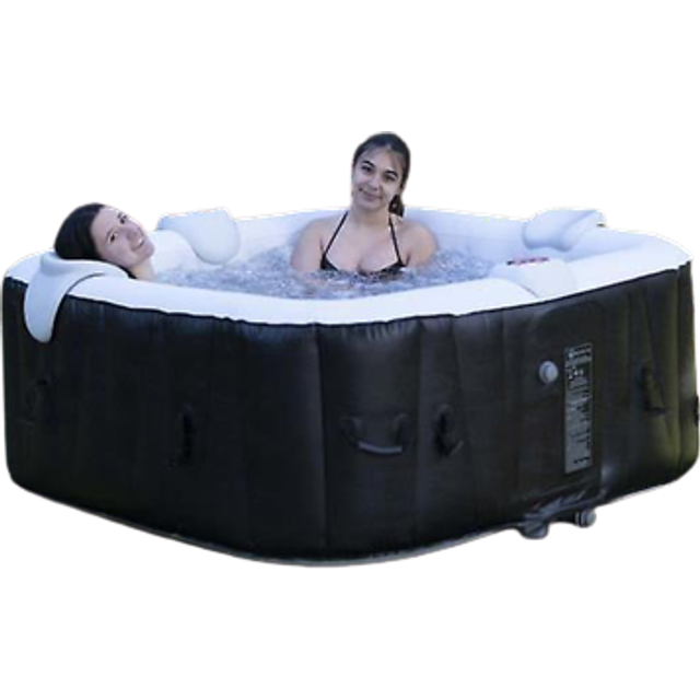 Inflatable square hot tub for 6 people Sun Spa - Gris - 185x185 cm