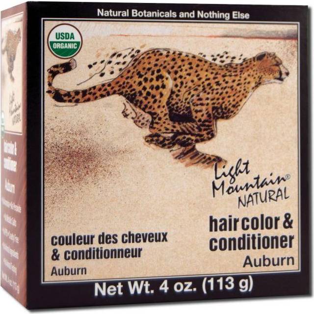 Light Mountain Natural Hair Color and Conditioner Auburn 4 fl oz