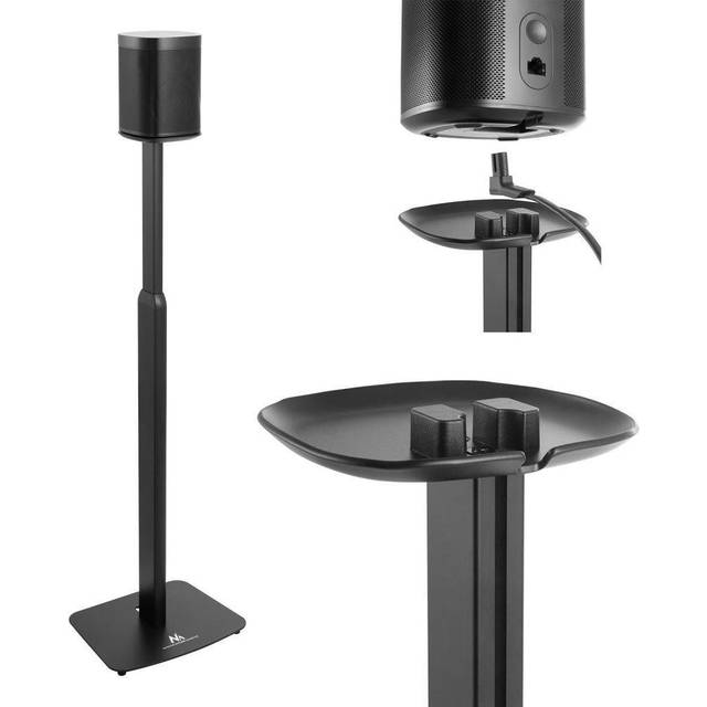 Adjustable Sonos Floor Stand Speaker Holder Height One Play Sl Cable Management