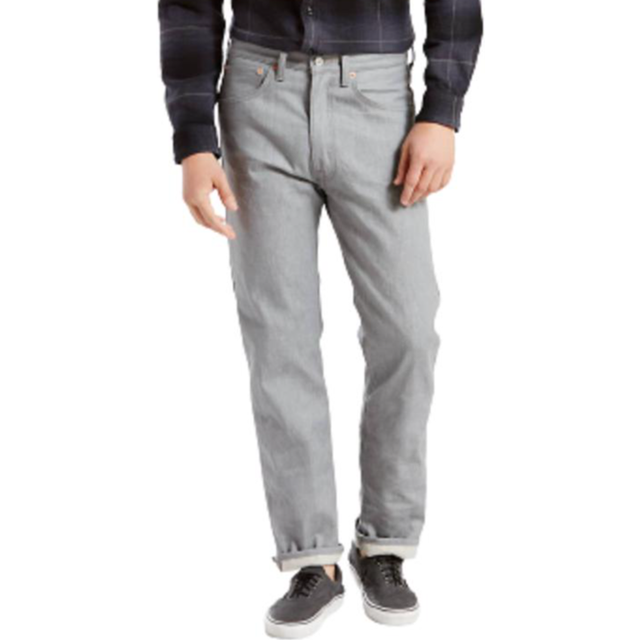 Levi's Men's 501 Original Shrink-to-Fit Jeans (Legacy)  Silver Rigid-STF  33W x 36L
