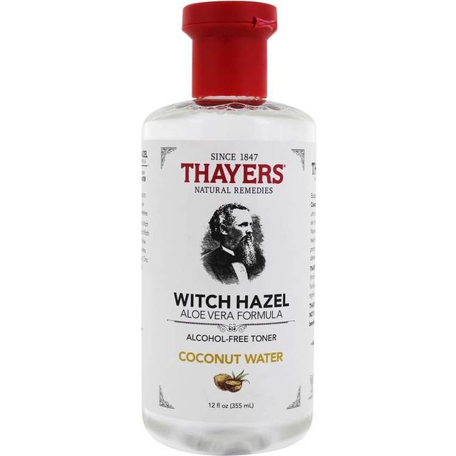Thayers Mild hamamelis kokosnöt ansiktsvatten med ekologisk aloe vera — strålning och smala porer — utan djurgrymhet – utan alkohol – vegansk – 98% naturliga ingredienser – 355 ml