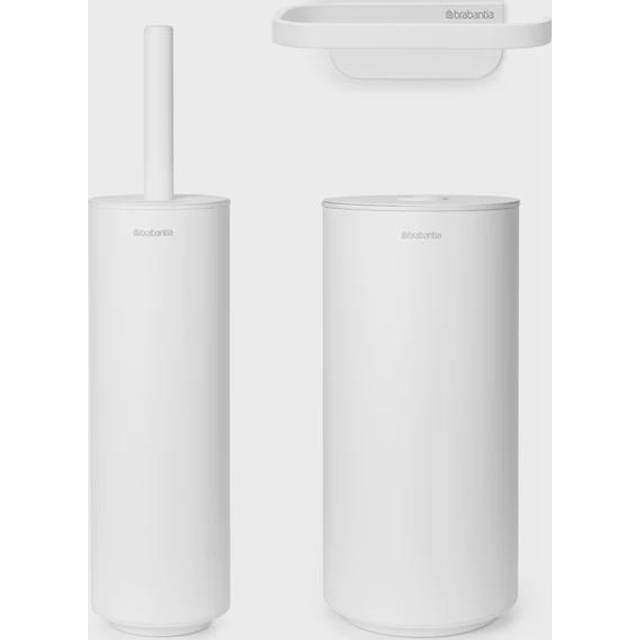 Brabantia MindSet Toilet Accessories Set, Mineral Fresh White