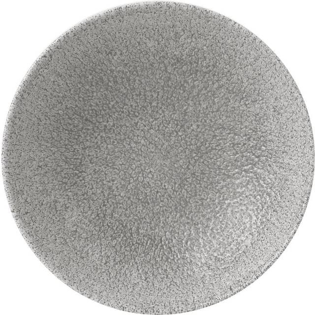 Churchill Raku Jasper Grey Evolve Coupe Plate 6.5 (Box 12) (Direct)