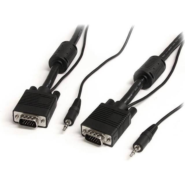 StarTech.com 10m Coax High Resolution Monitor VGA Video Cable with Audio HD15 M/M