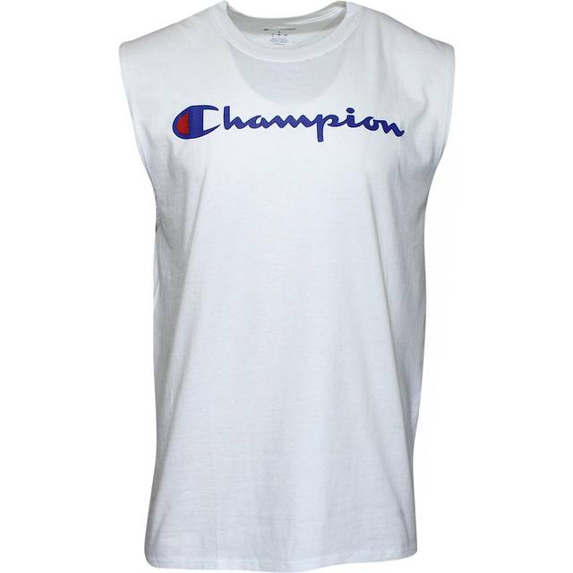 Champion grafisk tröja för män muskelskjorta, Vitt, S