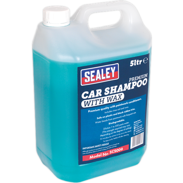 Sealey Car Shampoo Premium With Wax 5l