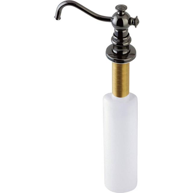 Kingston Brass SD7600 Water Onyx Soap Dispenser  Black Stainless Steel