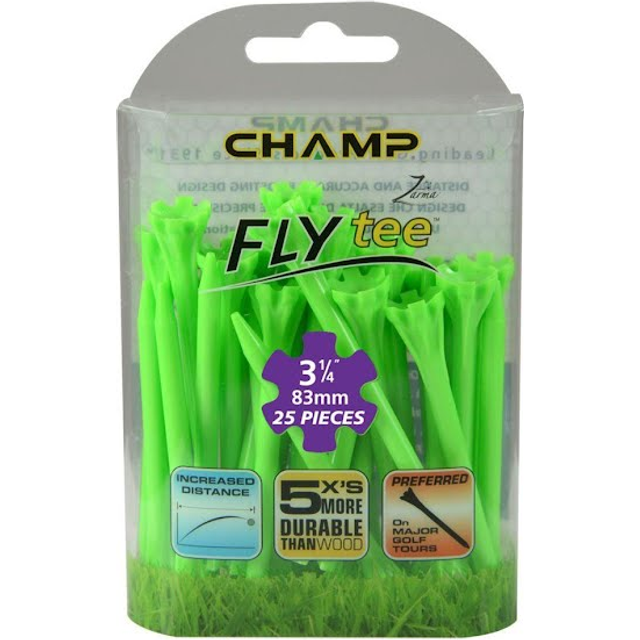 Champ Golf Fly Tee, Vit, 25-pack - 83 mm