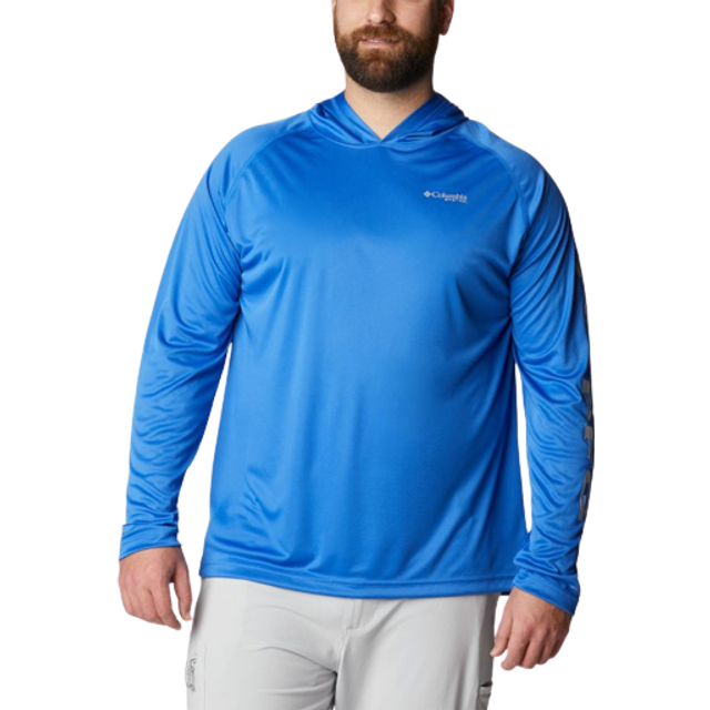 Columbia Men's PFG Terminal Tackle Hoodie - Big- - Blue (2X)
