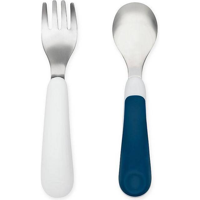 Oxo tot fork and spoon set (navy)