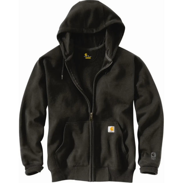 Carhartt Men's Rain Defender Paxton Heavyweight Hooded Zip Front Sweatshirt  Peat  Large